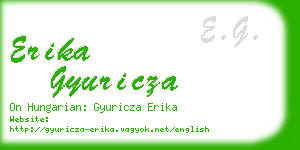 erika gyuricza business card
